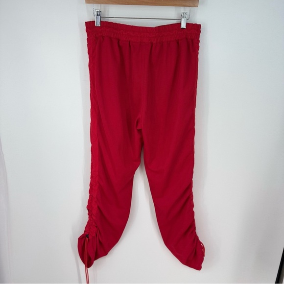 Kith Sport Joggers Cherry Red Cinch Designer Pants - Picture 4 of 5